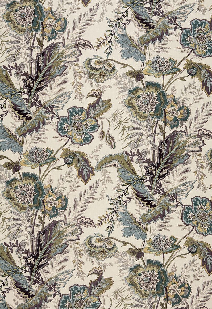 Sandoway Vine Seaglass 174540 by Schumacher Fabric Schumacher-Classics 100% Linen - Horizontal: 18 and Vertical: 27 54 - Fabric Carolina -