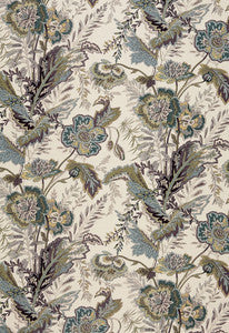 Sandoway Vine Seaglass 174540 by Schumacher Fabric
