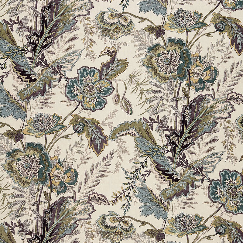 Sandoway Vine Seaglass 174540 by Schumacher Fabric Schumacher Fabric Sandoway Vine Seaglass 174540Fabric LINEN 100% UNITED KINGDOM </p><p>Repeat: H: HORZ. 18" (46CM) , V: VERT. 27" (69CM) 54 - Fabric Carolina -