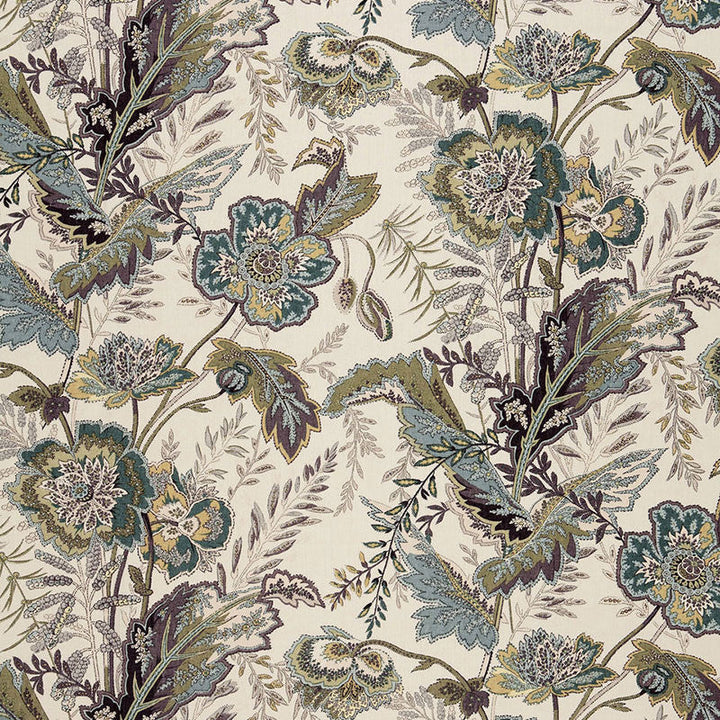 Sandoway Vine Seaglass 174540 by Schumacher Designer Fabric SCHUMACHER CLASSICS LINEN 100% UNITED KINGDOM </p><p>Repeat: Horizontal: 18" (46CM) and Vertical: 27" (69CM) 54 - Swanky Fabrics -