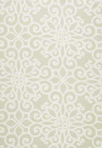 Rosegate Embroidered Print Flax 174561 by Schumacher Fabric