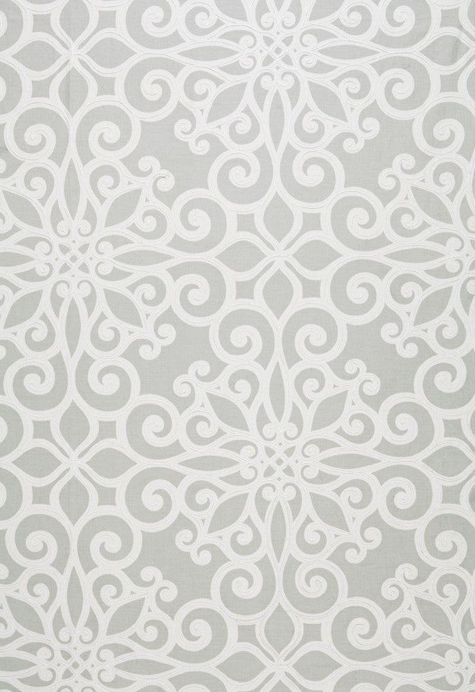 Rosegate Embroidered Print Pumice 174562 by Schumacher Fabric COLLECTION-NAME-TBA-174560 63% Linen, 37% Cotton - Horizontal: 27 and Vertical: 26 54 - Fabric Carolina -