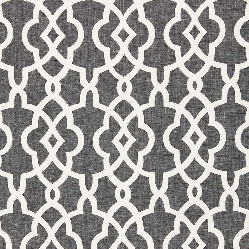 Summer Palace Fret Smoke 174591 by Schumacher Fabric Schumacher Fabric Summer Palace Fret Smoke 174591Fabric LINEN 100% CHINA </p><p>Repeat: H: HORZ. 27" (69CM) , V: VERT. 8" (20CM) 54 - Fabric Carolina -