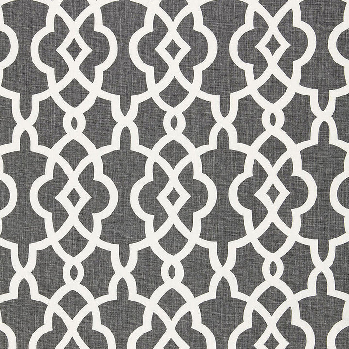 Summer Palace Fret Smoke 174591 by Schumacher Fabric Schumacher Fabric Summer Palace Fret Smoke 174591Fabric LINEN 100% CHINA </p><p>Repeat: H: HORZ. 27" (69CM) , V: VERT. 8" (20CM) 54 - Fabric Carolina -