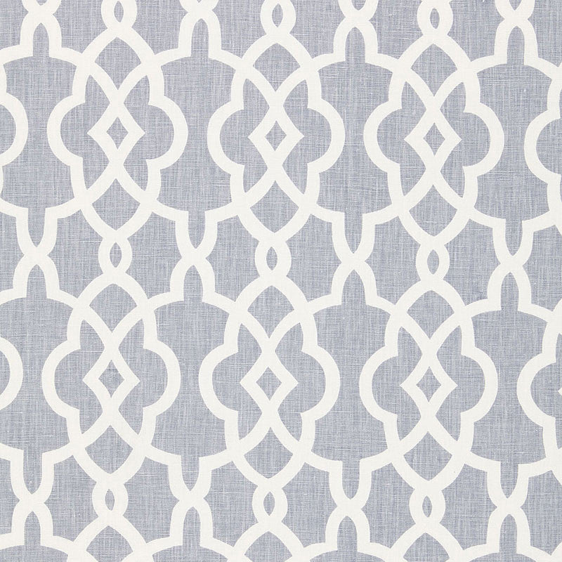 Summer Palace Fret Wisteria 174592 by Schumacher Fabric CLASSIC PRINTS See Sample CHINA MEDIUM DUTY </p><p>Repeat: Horizontal: 27" (69CM) and Vertical: 8" (20CM) 54" WIDE (137CM) - Fabric Carolina -