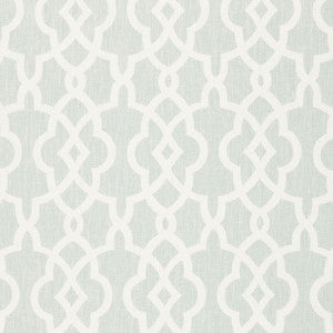 Summer Palace Fret Mineral 174593 by Schumacher Fabric
