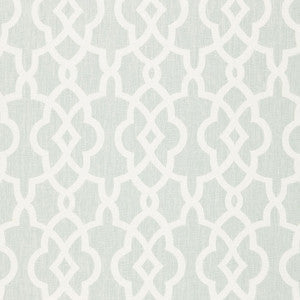 Summer Palace Fret Mineral 174593 by Schumacher Fabric