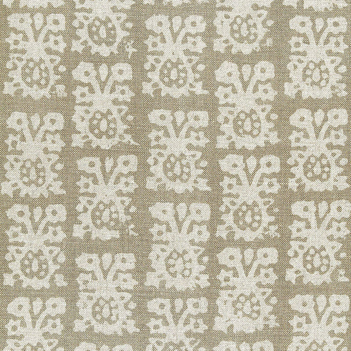 Jakarta Linen Print Greige 174631 by Schumacher Fabric Schumacher Fabric Jakarta Linen Print Greige 174631Fabric LINEN 100% THAILAND </p><p>Repeat: H: HORZ. 26 1/2" (67CM) , V: VERT. 23 1/2" (60CM) 53 - Fabric Carolina -