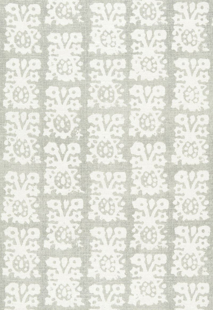 Jakarta Linen Print Slate 174632 by Schumacher Fabric Au-Naturel 100% Linen - Horizontal: 26.5 and Vertical: 23.5 53 - Fabric Carolina -