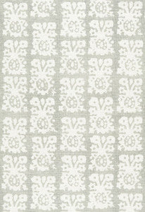 Jakarta Linen Print Slate 174632 by Schumacher Fabric