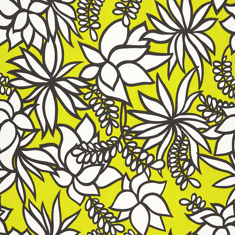 Kalaheo Print Sulfur 174661 by Schumacher Fabric TRINA TURK See Sample INDONESIA MEDIUM DUTY </p><p>Repeat: Horizontal: 27" (69CM) and Vertical: 27" (69CM) 54" WIDE (137CM) - Fabric Carolina -