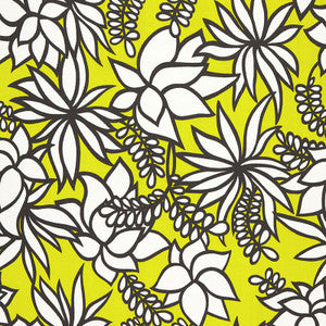 Kalaheo Print Sulfur 174661 by Schumacher Fabric