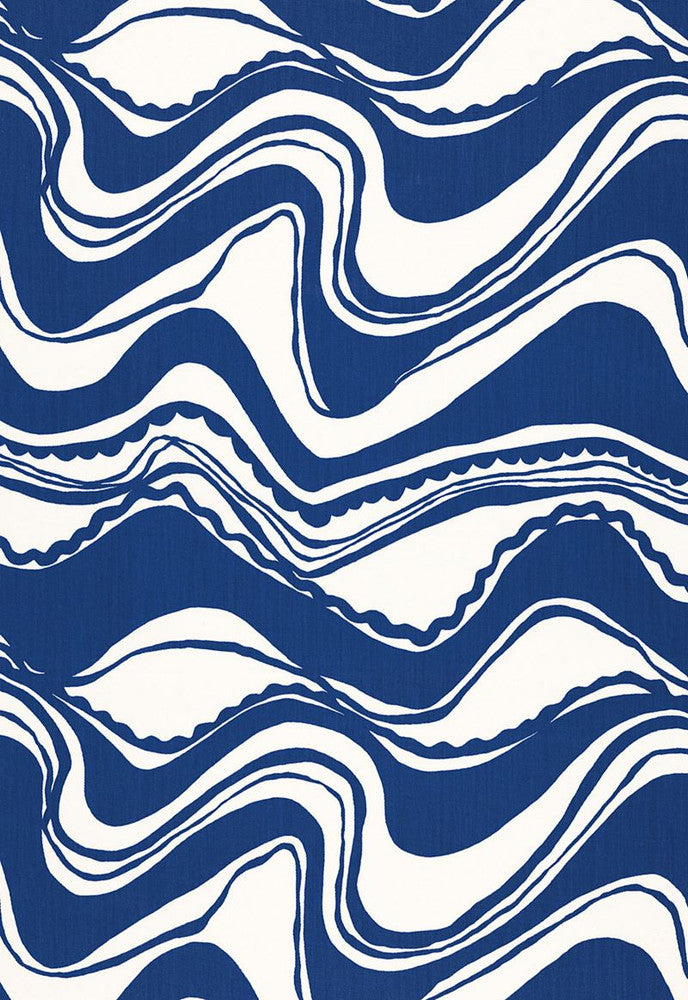 Carmel Coastline Print Surf 174690 by Schumacher Designer Fabric Trina-Turk 100% Acrylic - Horizontal: 27 and Vertical: 25.25 54 - Swanky Fabrics -
