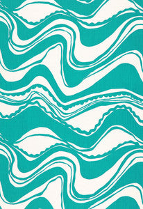Carmel Coastline Print Laguna 174691 by Schumacher Fabric