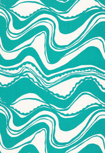 Carmel Coastline Print Laguna 174691 by Schumacher Fabric