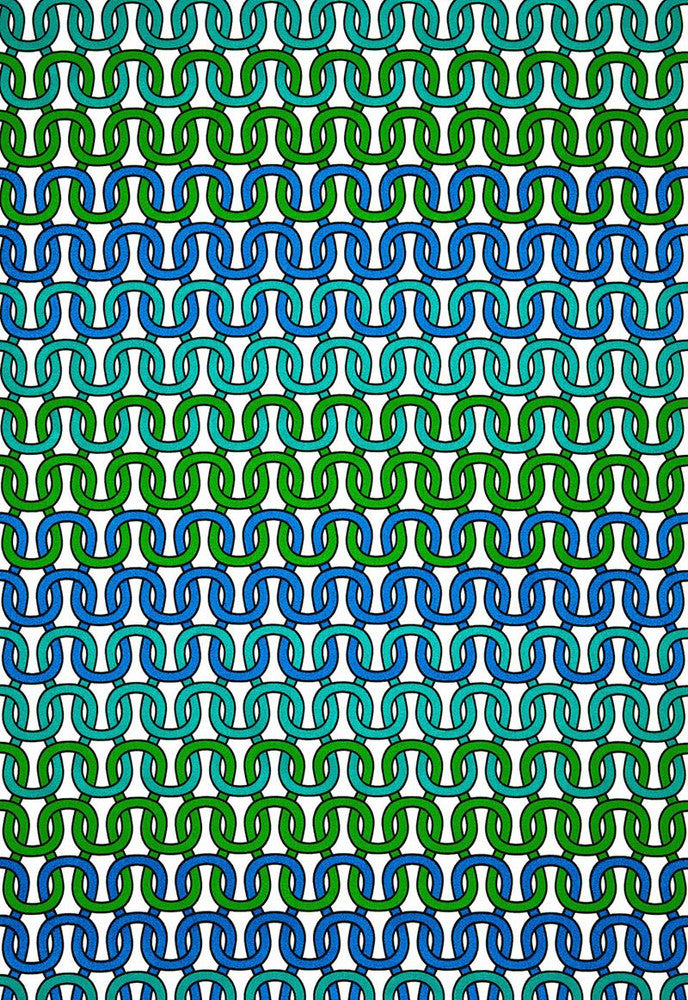 Loop De Loop Print Azure 174700 by Schumacher Fabric Trina-Turk 100% Acrylic - Horizontal: 13.5 and Vertical: 13.5 54 - Fabric Carolina -