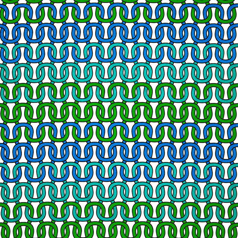 Loop De Loop Print Azure 174700 by Schumacher Fabric TRINA TURK ACRYLIC 100% UNITED STATES OF AMERICA </p><p>Repeat: Horizontal: 13 1/2" (34CM) and Vertical: 13 1/2" (34CM) 54 - Fabric Carolina -