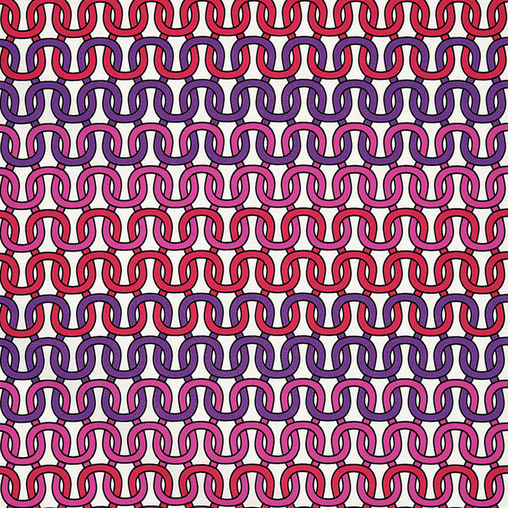 Loop De Loop Print Cerise 174702 by Schumacher Fabric TRINA TURK See Sample UNITED STATES OF AMERICA MEDIUM DUTY </p><p>Repeat: Horizontal: 13 1/2" (34CM) and Vertical: 13 1/2" (34CM) 54" WIDE (137CM) - Fabric Carolina -