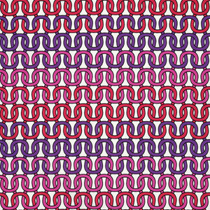 Loop De Loop Print Cerise 174702 by Schumacher Fabric
