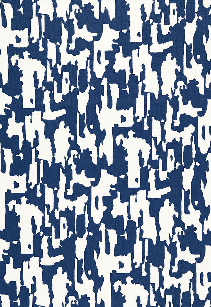 Beauty Bark Print Ocean 174711 by Schumacher Fabric Trina-Turk 100% Acrylic - Horizontal: 13.5 and Vertical: 18 54 - Fabric Carolina -