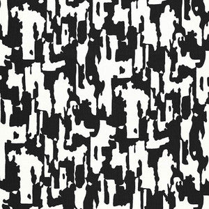 Beauty Bark Print Jet 174713 by Schumacher Fabric