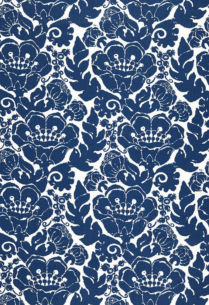 Louis Nui Print Ocean 174720 by Schumacher Fabric Trina-Turk 100% Acrylic - Horizontal: 13.5 and Vertical: 18 54 - Fabric Carolina -