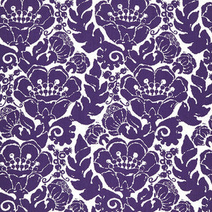 Louis Nui Print Violet 174723 by Schumacher Fabric