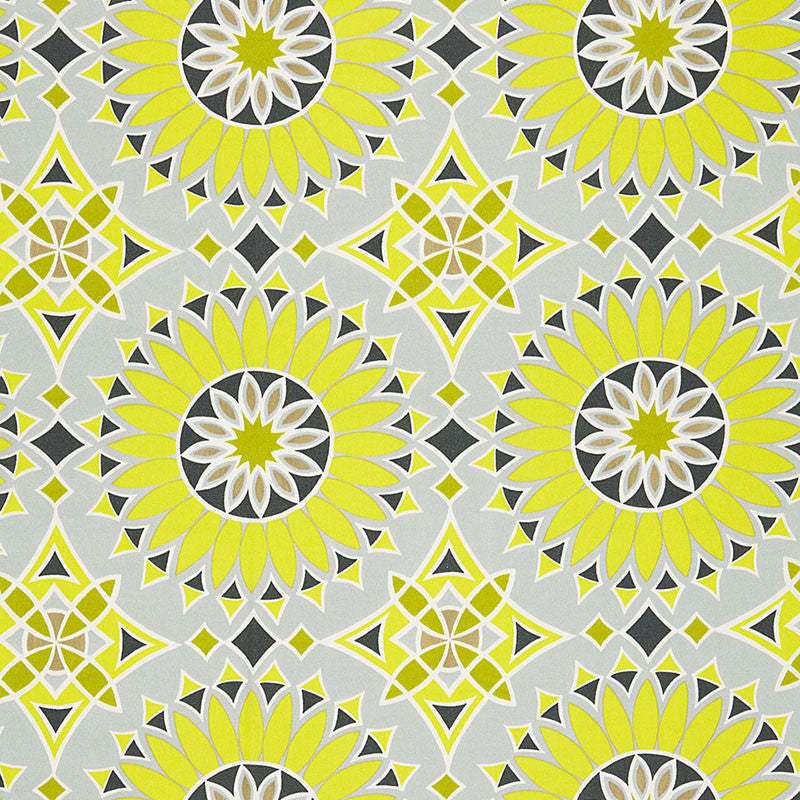 Soleil L.A. Print Driftwood 174731 by Schumacher Designer Fabric TRINA TURK ACRYLIC 100% UNITED STATES OF AMERICA </p><p>Repeat: Horizontal: 13 1/2" (34CM) and Vertical: 13 1/2" (34CM) 54 - Swanky Fabrics -