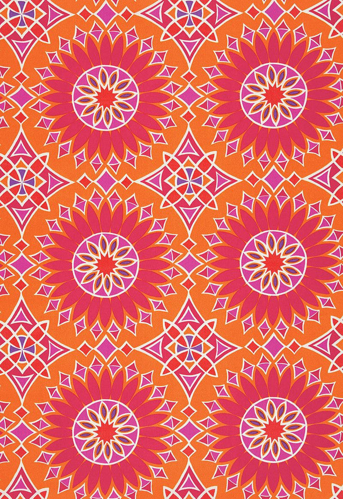 Soleil L.A. Print Sunset 174732 by Schumacher Fabric Trina-Turk 100% Acrylic - Horizontal: 13.5 and Vertical: 13.5 54 - Fabric Carolina -