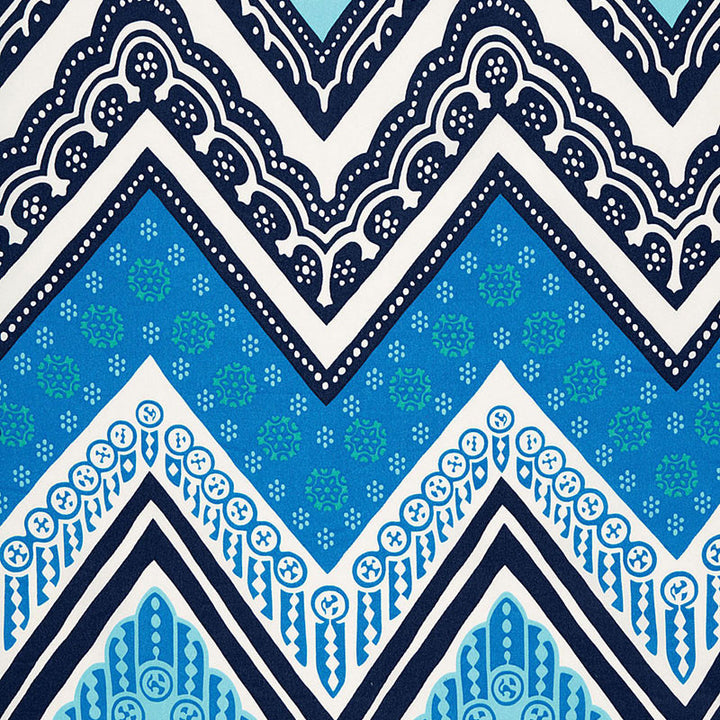 Tangier Frame Print Ocean 174740 by Schumacher Fabric TRINA TURK See Sample UNITED STATES OF AMERICA MEDIUM DUTY </p><p>Repeat: Horizontal: 13 1/2" (34CM) and Vertical: 36" (91CM) 54" WIDE (137CM) - Fabric Carolina -