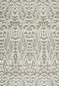 Maya Ikat Print Greige 174751 by Schumacher Fabric