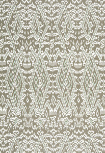 Maya Ikat Print Greige 174751 by Schumacher Fabric
