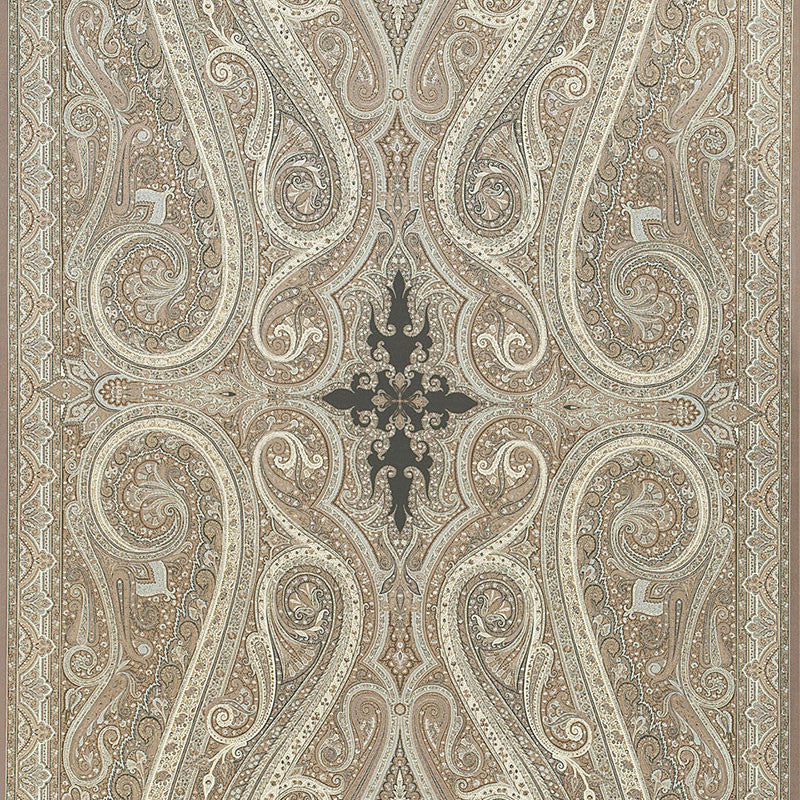Pasha Paisley Stone 174803 by Schumacher Fabric MARTYN LAWRENCE BULLARD See Sample UNITED KINGDOM HEAVY DUTY </p><p>Repeat: Horizontal: 52 1/2" (133CM) and Vertical: 96" (244CM) 52 1/2" WIDE (133CM) - Fabric Carolina -