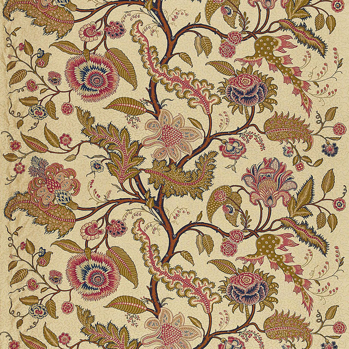 Sinhala Linen Print Pomegranate 174811 by Schumacher Designer Fabric OTTOMAN CHIC LINEN 100% SWITZERLAND </p><p>Repeat: Horizontal: 52 1/2" (133CM) and Vertical: 29 3/4" (76CM) 52.5 - Swanky Fabrics -