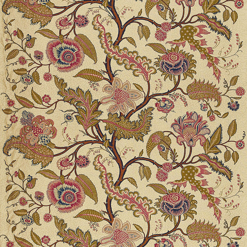 Sinhala Linen Print Pomegranate 174811 by Schumacher Designer Fabric MARTYN LAWRENCE BULLARD See Sample SWITZERLAND MEDIUM DUTY </p><p>Repeat: Horizontal: 52 1/2" (133CM) and Vertical: 29 3/4" (76CM) 52 1/2" WIDE (133CM) - Swanky Fabrics -