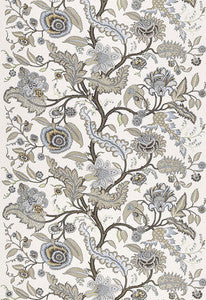 Sinhala Linen Print Stone 174813 by Schumacher Fabric