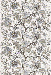 Sinhala Linen Print Stone 174813 by Schumacher Fabric