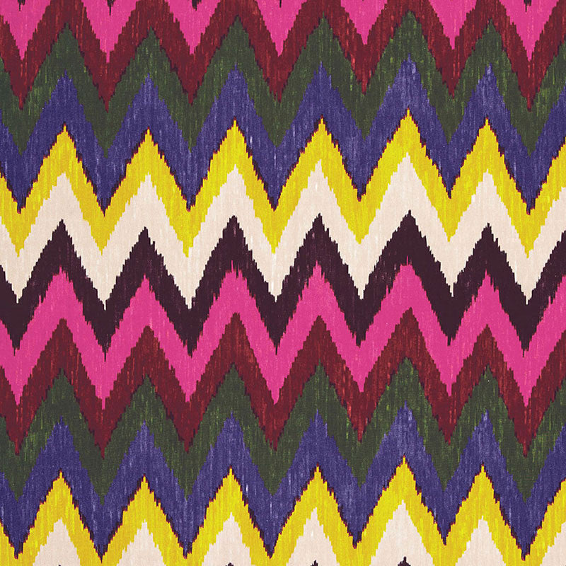 Adras Ikat Print Jewel 174820 by Schumacher Fabric OTTOMAN CHIC COTTON 100% UNITED KINGDOM </p><p>Repeat: Horizontal: 27" (69CM) and Vertical: 18 1/2" (47CM) 54 - Fabric Carolina -