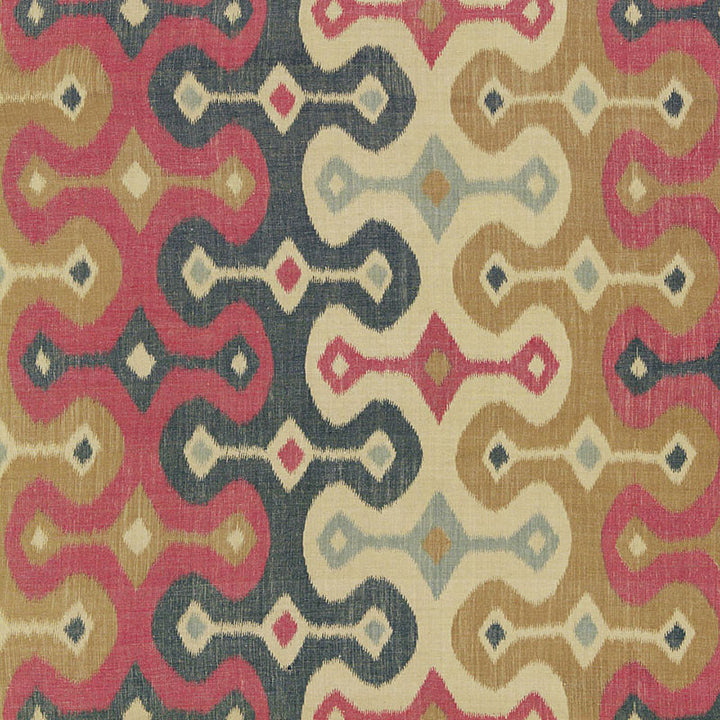 Darya Ikat Spice 174831 by Schumacher Fabric MARTYN LAWRENCE BULLARD See Sample INDIA LIGHT DUTY </p><p>Repeat: Horizontal: 26 1/2" (67CM) and Vertical: 15 1/4" (39CM) 53" WIDE (135CM) - Fabric Carolina -