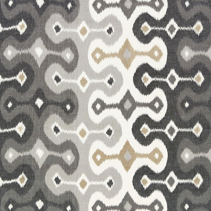 Darya Ikat Stone 174833 by Schumacher Fabric OTTOMAN CHIC COTTON 55% LINEN 45% INDIA WYZENBEEK 20,000 </p><p>Repeat: Horizontal: 26 1/2" (67CM) and Vertical: 15 1/4" (39CM) 53 - Fabric Carolina -
