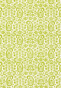 Kalika Paisley Print Palm 174860 by Schumacher Fabric