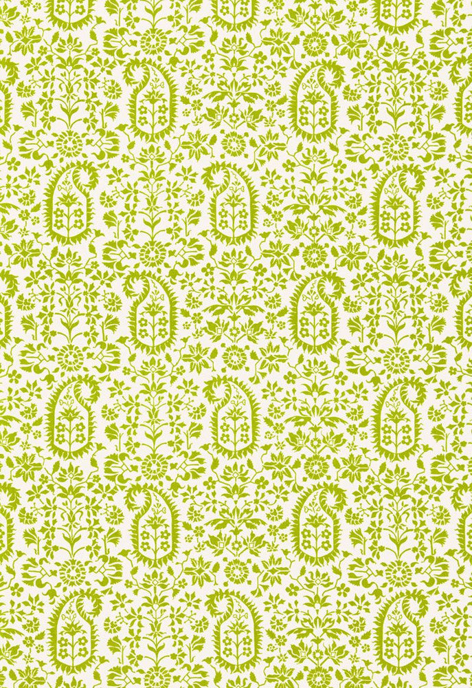 Kalika Paisley Print Palm 174860 by Schumacher Designer Fabric COLLECTION-NAME-TBA-174860 100% Linen - Horizontal: 18 and Vertical: 12 54 - Swanky Fabrics -