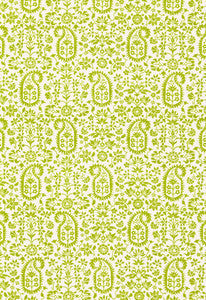 Kalika Paisley Print Palm 174860 by Schumacher Fabric