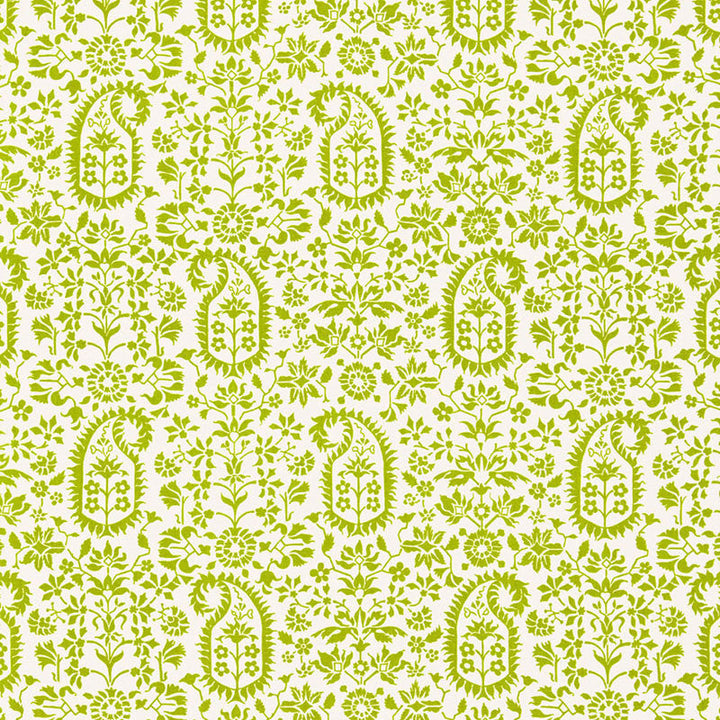 Kalika Paisley Print Palm 174860 by Schumacher Designer Fabric CLASSIC PRINTS S12 See Sample UNITED KINGDOM MEDIUM DUTY </p><p>Repeat: Horizontal: 18" (46CM) and Vertical: 12" (30CM) 54" WIDE (137CM) - Swanky Fabrics -