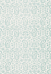 Kalika Paisley Print Aquamarine 174862 by Schumacher Fabric