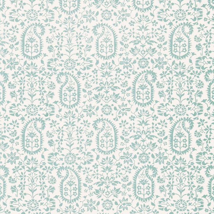 Kalika Paisley Print Aquamarine 174862 by Schumacher Fabric CHROMA SP14 LINEN 100% UNITED KINGDOM </p><p>Repeat: Horizontal: 18" (46CM) and Vertical: 12" (30CM) 54 - Fabric Carolina -