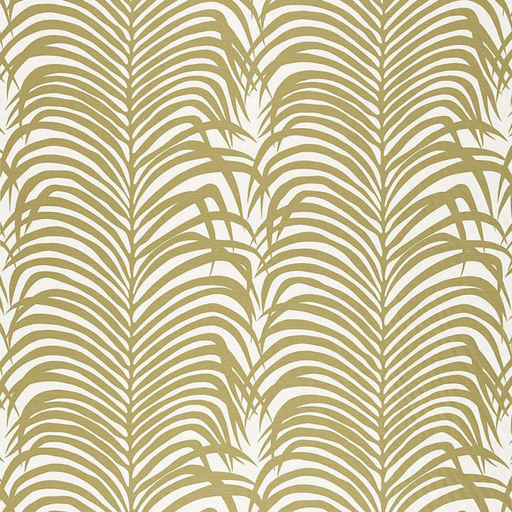 Zebra Palm Khaki 174870 by Schumacher Fabric GOOD VIBRATIONS See Sample ITALY HEAVY DUTY </p><p>Repeat: Horizontal: 27" (69CM) and Vertical: 35" (89CM) 54" WIDE (137CM) - Fabric Carolina -