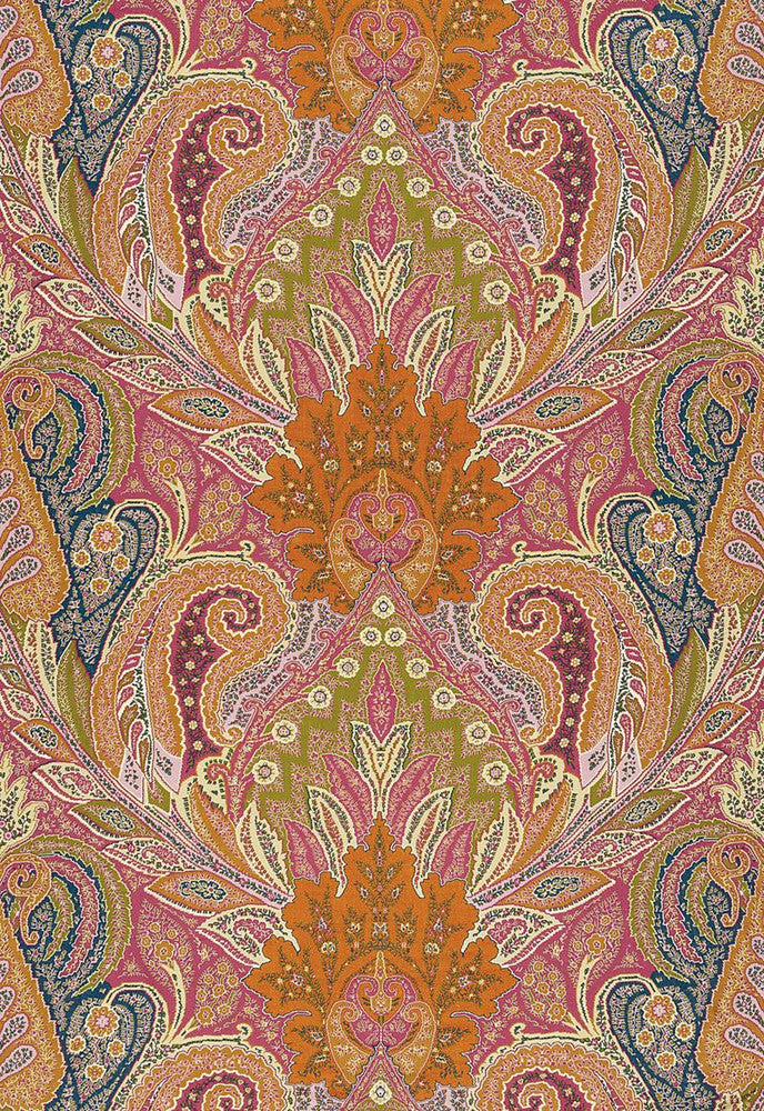 Cambay Paisley Print Sandalwood 174880 by Schumacher Fabric COLLECTION-NAME-TBA-174880 100% Linen - Horizontal: 54.5 and Vertical: 33.75 54.5 - Fabric Carolina -