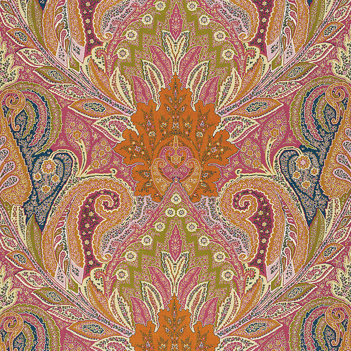 Cambay Paisley Print Sandalwood 174880 by Schumacher Fabric OTTOMAN CHIC LINEN 100% UNITED KINGDOM </p><p>Repeat: Horizontal: 54 1/2" (138CM) and Vertical: 33 3/4" (86CM) 54.5 - Fabric Carolina -