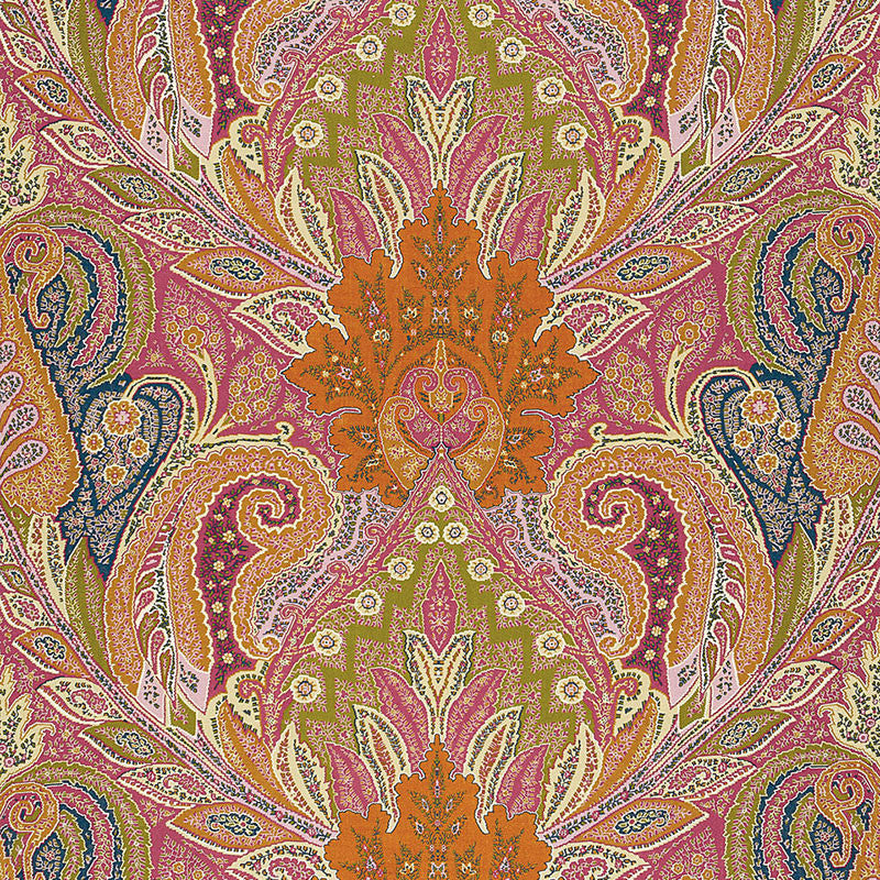 Cambay Paisley Print Sandalwood 174880 by Schumacher Fabric CLASSIC PRINTS See Sample UNITED KINGDOM HEAVY DUTY </p><p>Repeat: Horizontal: 54 1/2" (138CM) and Vertical: 33 3/4" (86CM) 54 1/2" WIDE (138CM) - Fabric Carolina -